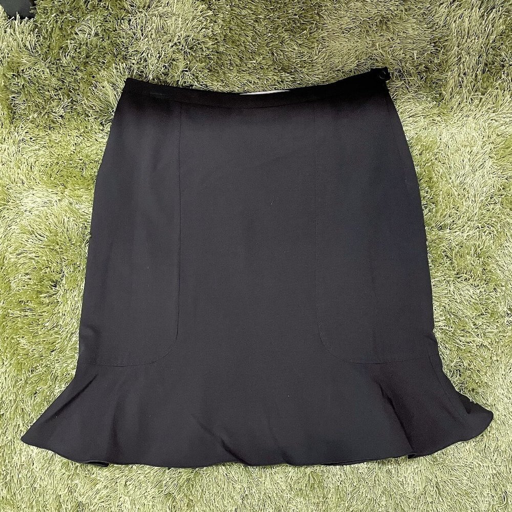 Studio M - Vintage Black Flounce-Hem Mini Skirt - Size 8​